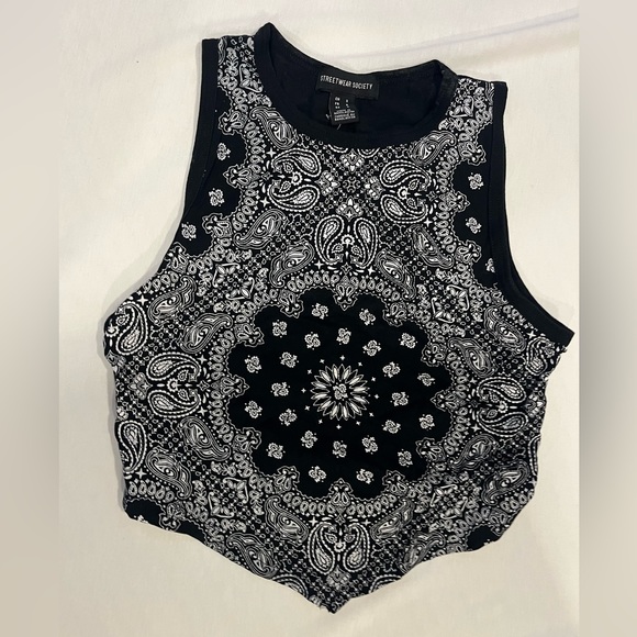 Bandana shirt black and white - Picture 1 of 2